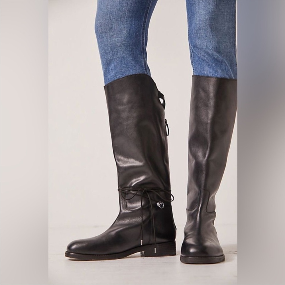 Free People Black Everly Equestrian Boot